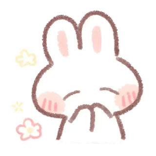 Стикер Кролик @anime4_arts - 9