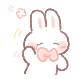 Стикер Кролик @anime4_arts - 1