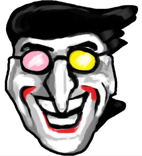 mask painting cartoon