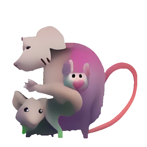 animal figure cartoon pig
