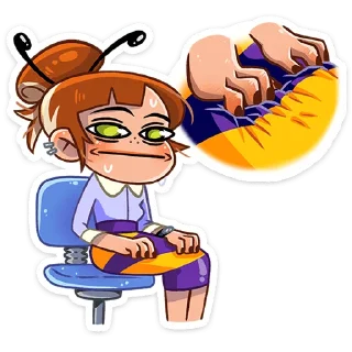 Sticker Пчёлка Ксюша :: @stickroom - 7