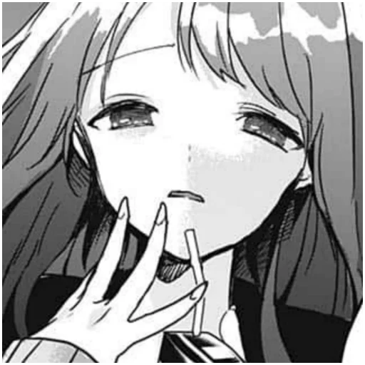 аниме эскиз иллюстрация