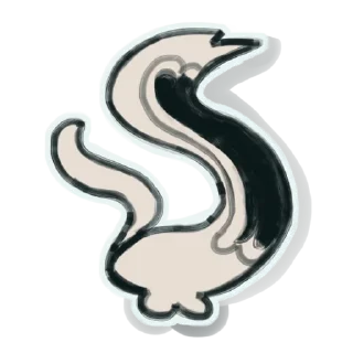 Стикер кукуха маленкий ушастый кирпич - 0