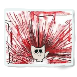 Стикер кукуха маленкий ушастый кирпич - 10