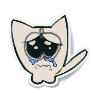 Стикер кукуха маленкий ушастый кирпич - 5