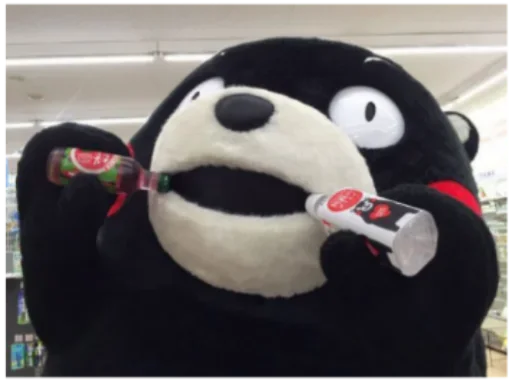 cartoon panda mascot