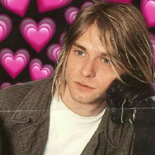 Стикер Kurt Cobain by @kaedeaw 3 - 9