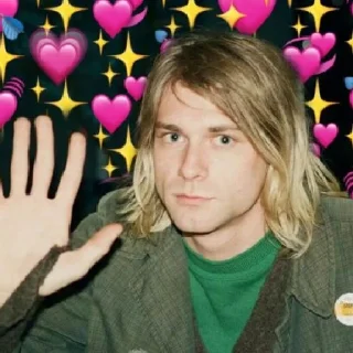 Стикер Kurt Cobain by @kaedeaw 3 - 3