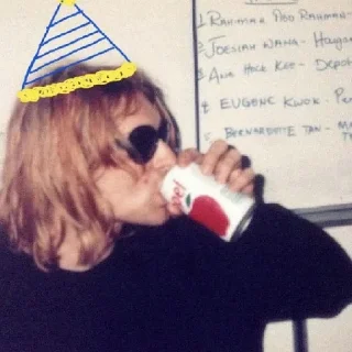 Стикер Kurt Cobain by @kaedeaw 3 - 7