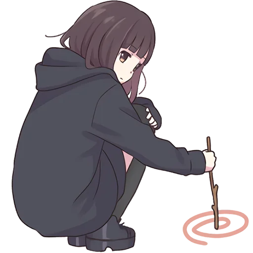 Стикер Куруми-чан 2 @nyasticks - 11