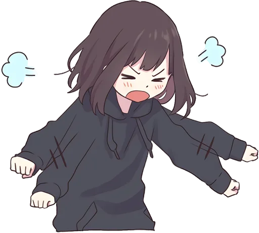 Стикер Куруми-чан 2 @nyasticks - 5