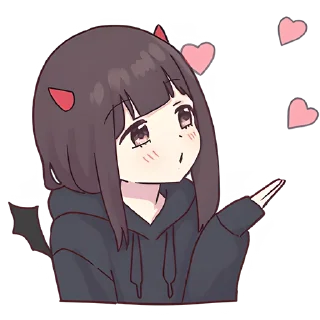 Стикер Куруми-чан (bonus) @Nyasticks - 0