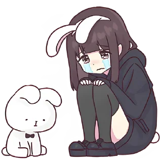 Стикер Куруми-чан (bonus) @Nyasticks - 4