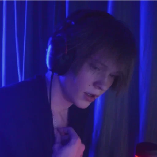 person human face violet