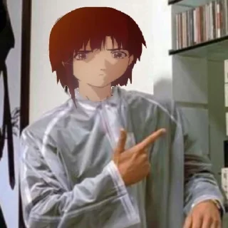 Sticker 📺 ༉‧ Let's all love Lain @an1meshn4yawik1pedia - 3