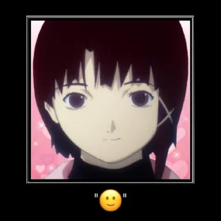 Sticker 📺 ༉‧ Let's all love Lain @an1meshn4yawik1pedia - 7