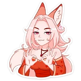 Sticker Lady Ai Kitsune @anime4_arts - 7