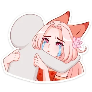 Sticker Lady Ai Kitsune @anime4_arts - 0