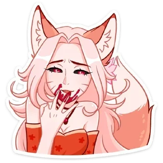 Sticker Lady Ai Kitsune @anime4_arts - 3