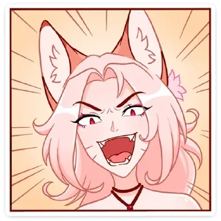 Sticker Lady Ai Kitsune @anime4_arts - 1