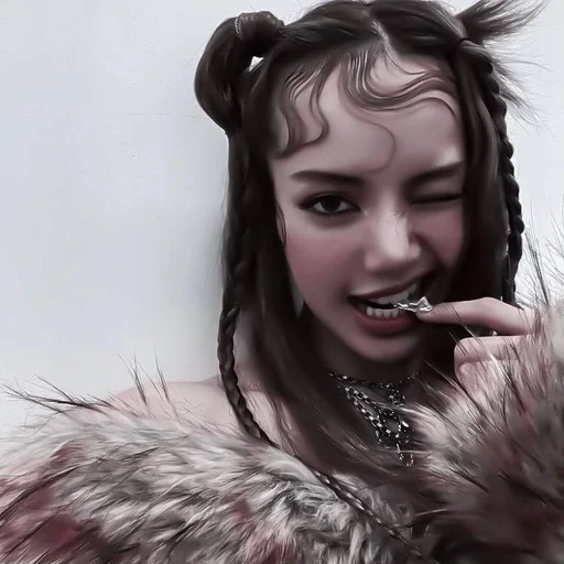 человеческое лицо Человек губная помада