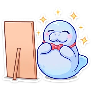 Стикер Ламантин :: @stickroom - 7