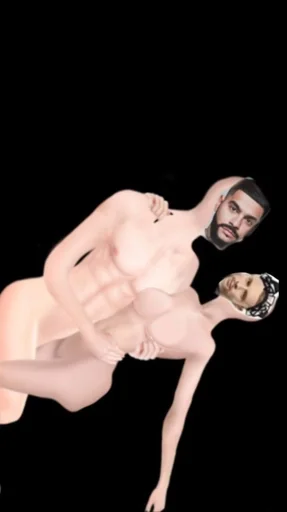 человеческое лицо танцевать арт-модель