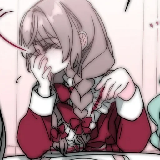 эскиз аниме иллюстрация