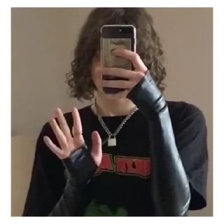 person clothing mobile phone