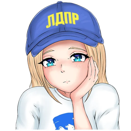 Стикер ЛДПР-тян - 4