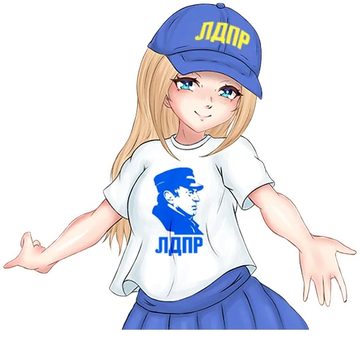 Стикер ЛДПР-тян - 2