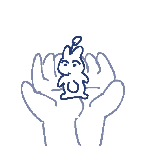 Sticker leafbunny - 1