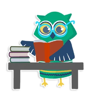 Sticker learnoff-owl - 9