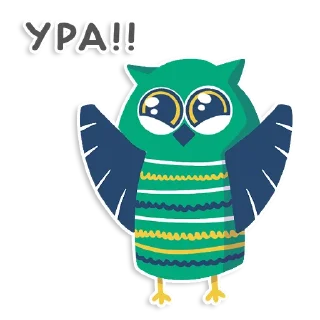 Sticker learnoff-owl - 3