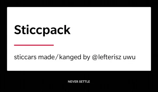 @Lefterisz sticcer pacc - 