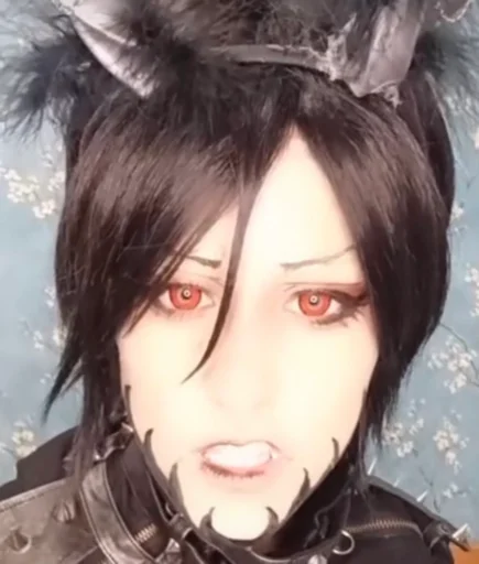 human face clothing bangs