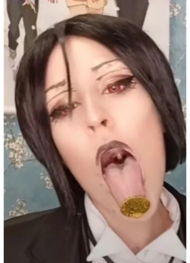 person human face lip