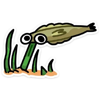 Sticker Камбала без надписей @stickers_vk - 5