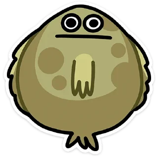 Sticker Камбала без надписей @stickers_vk - 11