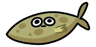 Sticker Камбала без надписей @stickers_vk - 7