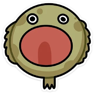 Стикер Камбала Лена от @TgSticker - 4