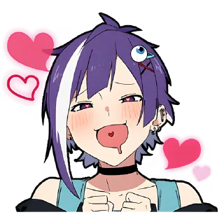 Sticker Ленивая тян 2 @Nyasticks - 6