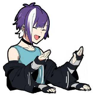 Sticker Ленивая тян 2 @Nyasticks - 4