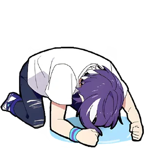 Sticker Ленивая тян 2 @Nyasticks - 7