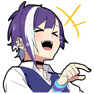 Sticker Ленивая тян 2 @Nyasticks - 9