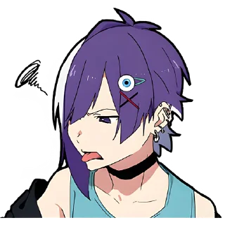 Sticker Ленивая тян 2 @Nyasticks - 5