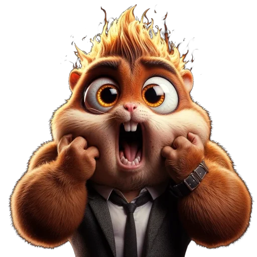 Sticker leohamster - 1