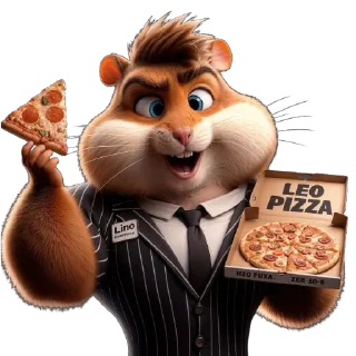 Sticker Хомяк Leo  @HOMAFROMSPB - 8