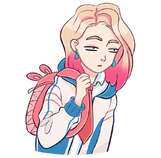 Sticker Лера без надписей @stickers_vk - 10