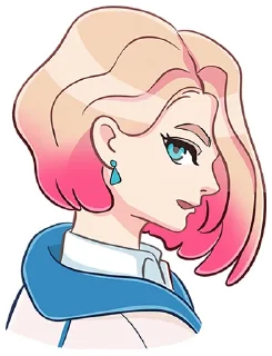 Sticker Лера без надписей @stickers_vk - 6